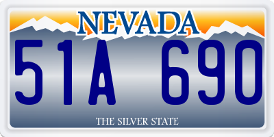 NV license plate 51A690