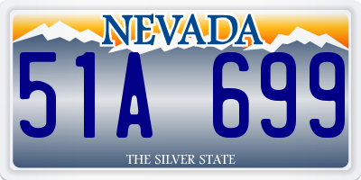 NV license plate 51A699