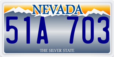 NV license plate 51A703