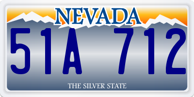 NV license plate 51A712