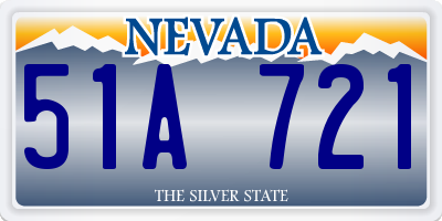 NV license plate 51A721