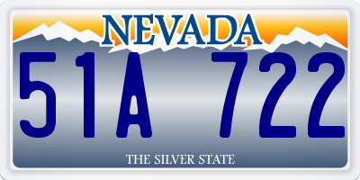 NV license plate 51A722
