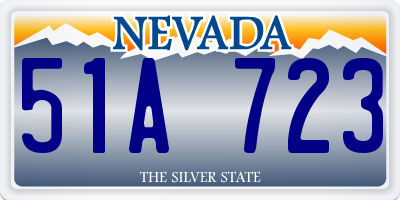 NV license plate 51A723