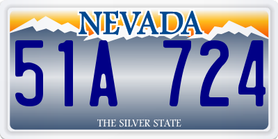 NV license plate 51A724