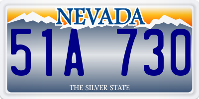 NV license plate 51A730