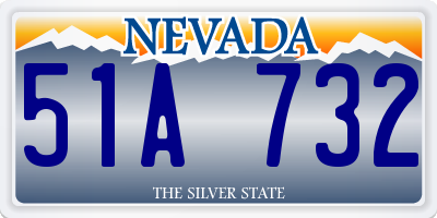 NV license plate 51A732