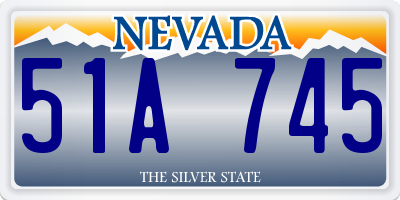 NV license plate 51A745