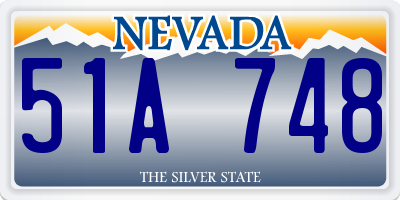 NV license plate 51A748