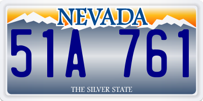 NV license plate 51A761