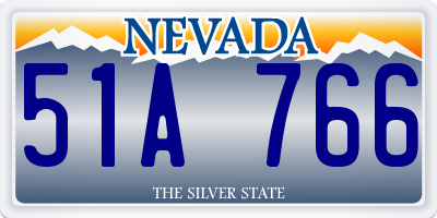 NV license plate 51A766