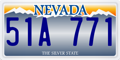 NV license plate 51A771