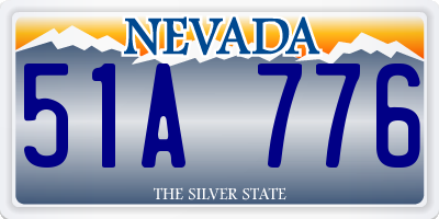 NV license plate 51A776