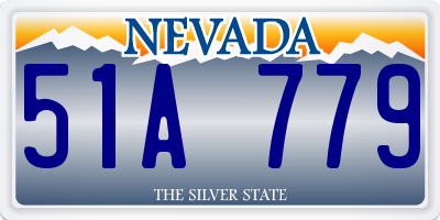 NV license plate 51A779