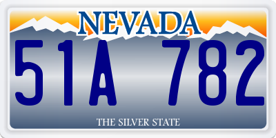 NV license plate 51A782