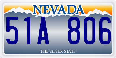 NV license plate 51A806