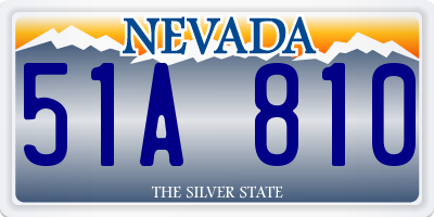 NV license plate 51A810