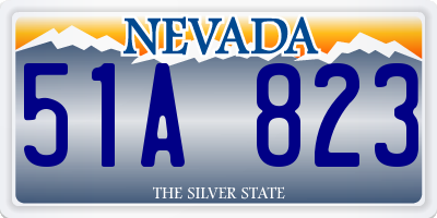 NV license plate 51A823