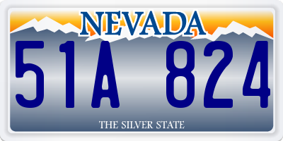 NV license plate 51A824