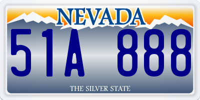 NV license plate 51A888