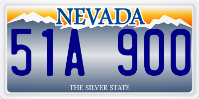 NV license plate 51A900