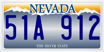 NV license plate 51A912