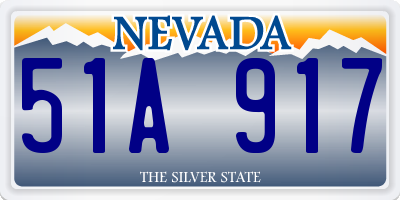 NV license plate 51A917