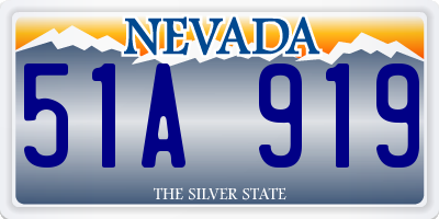 NV license plate 51A919
