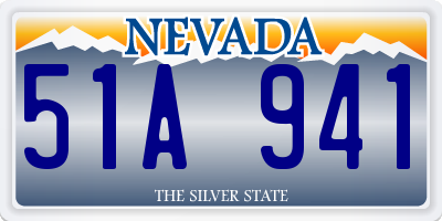 NV license plate 51A941