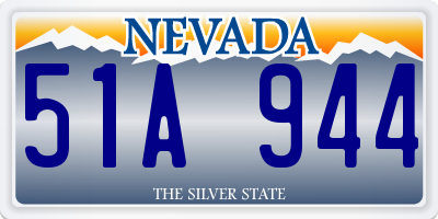 NV license plate 51A944