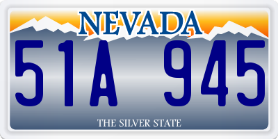 NV license plate 51A945