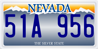 NV license plate 51A956