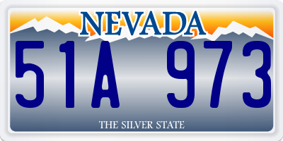 NV license plate 51A973