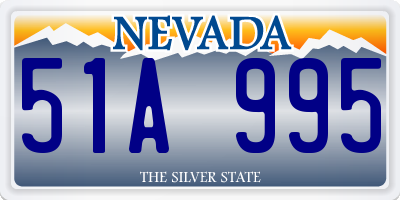 NV license plate 51A995