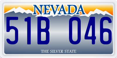 NV license plate 51B046