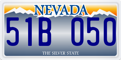 NV license plate 51B050