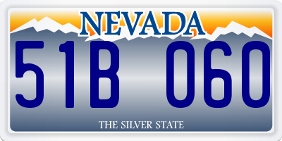 NV license plate 51B060