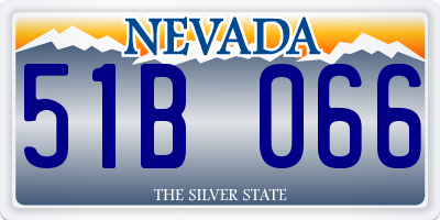 NV license plate 51B066