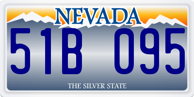 NV license plate 51B095
