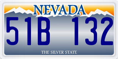 NV license plate 51B132