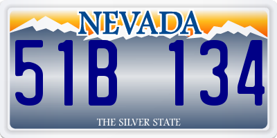 NV license plate 51B134