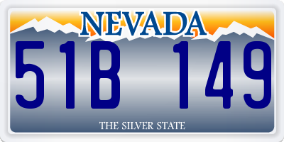 NV license plate 51B149