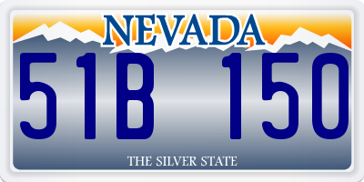 NV license plate 51B150