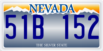 NV license plate 51B152