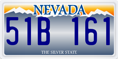 NV license plate 51B161