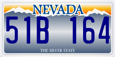 NV license plate 51B164