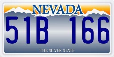 NV license plate 51B166