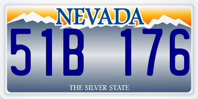 NV license plate 51B176
