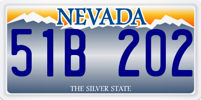 NV license plate 51B202