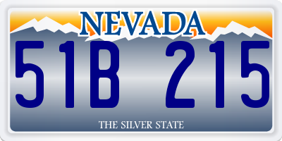 NV license plate 51B215