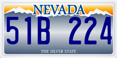NV license plate 51B224